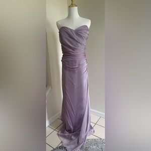 Lavender Strapless Bridesmaid Gown- Size 24- NWT